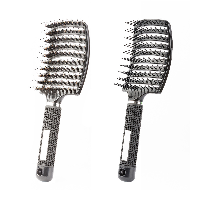 Factory direct supply nine-row comb long teeth ribs comb high cranial top curly hair styling comb hair massage comb Big Bend comb