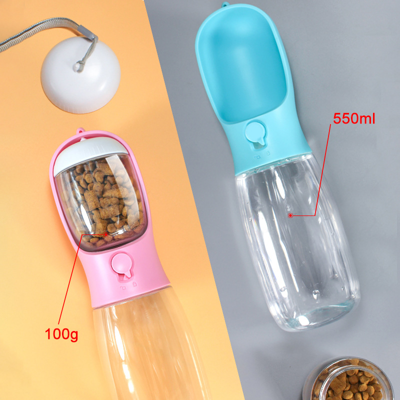 Pet Supplies Large Capacity Cat and Dog Portable Outdoor Two-in-One Drinking Food High Temperature Resistant Multifunctional Pet Water Cup