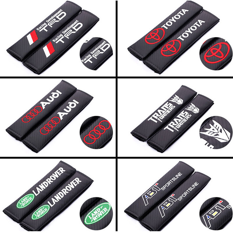 Factory direct car seat belt shoulder pads car supplies simple carbon fiber seat belt protective cover a generation of hair