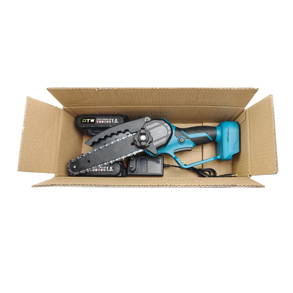 Handheld lithium chainsaw chainsaw mini saw high branch saw rechargeable wireless saw felling tree felling factory straight hair