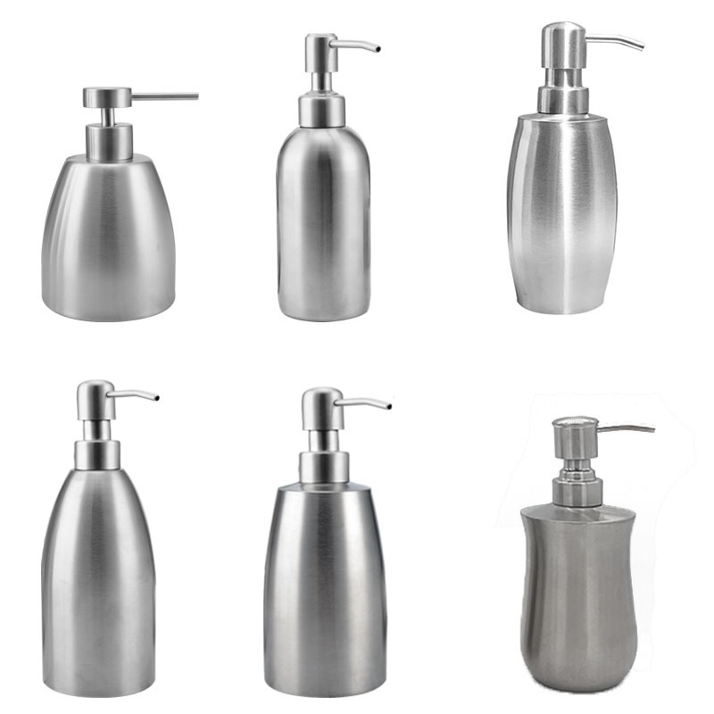 304 stainless steel hand sanitizer bottle soap dispenser Shower Gel Lotion dispenser shampoo detergent hand sanitizer bottle