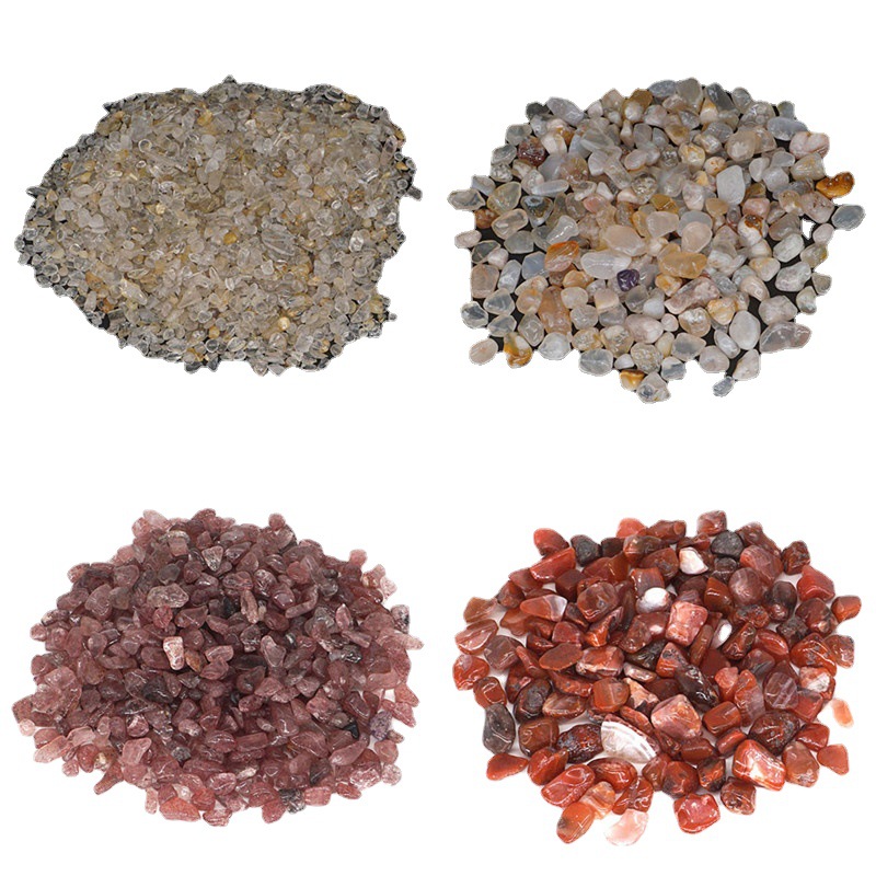 Natural Crystal Gravel Degaussing Crystal Amethyst Gravel Powder Crystal Lapis Lazuli Aromatherapy Polished Crystal Stone Spot
