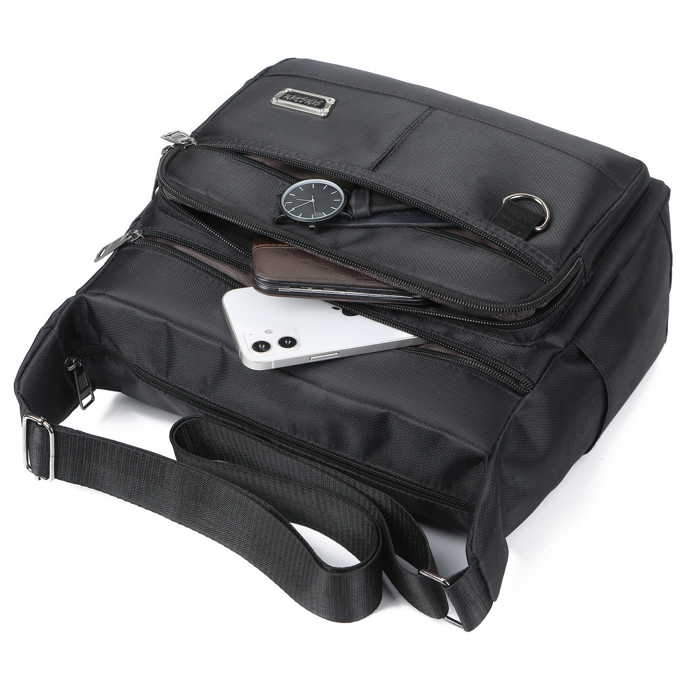 New Crossbody Bag Men's Large Capacity Casual Men's Bag Shoulder Bag Oxford Cloth Business Backpack Fashion Waterproof Travel Bag