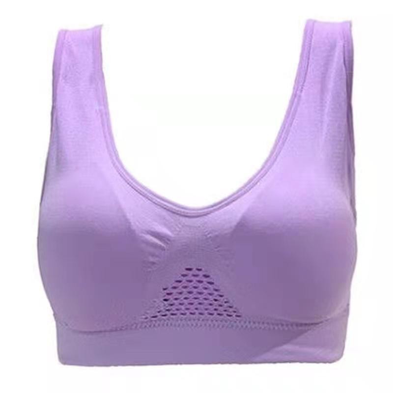 Foreign Trade S-6XL Shockproof Sports Bra Breathable Hole Hollow Mesh Beautiful Back Large Size Cross-border Yoga Underwear Bra