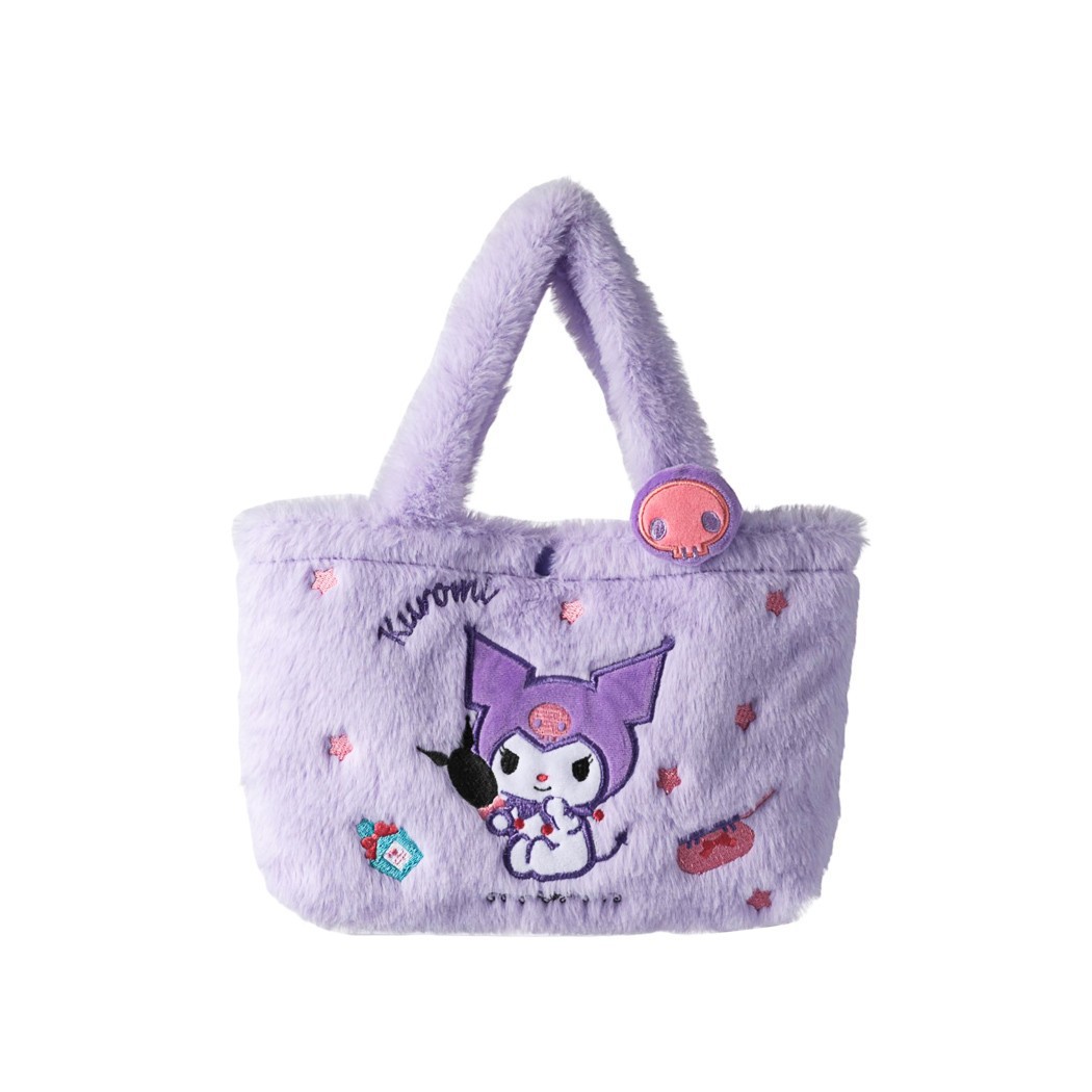 New colorful Sanrio handbag, Cinnamon dog Kurome Melody plush toy backpack, versatile model