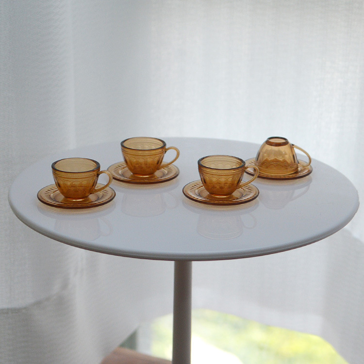 6 points BJD blythe soldier mini miniature food and play tea set OB11 GSC simulation afternoon tea cup and saucer model