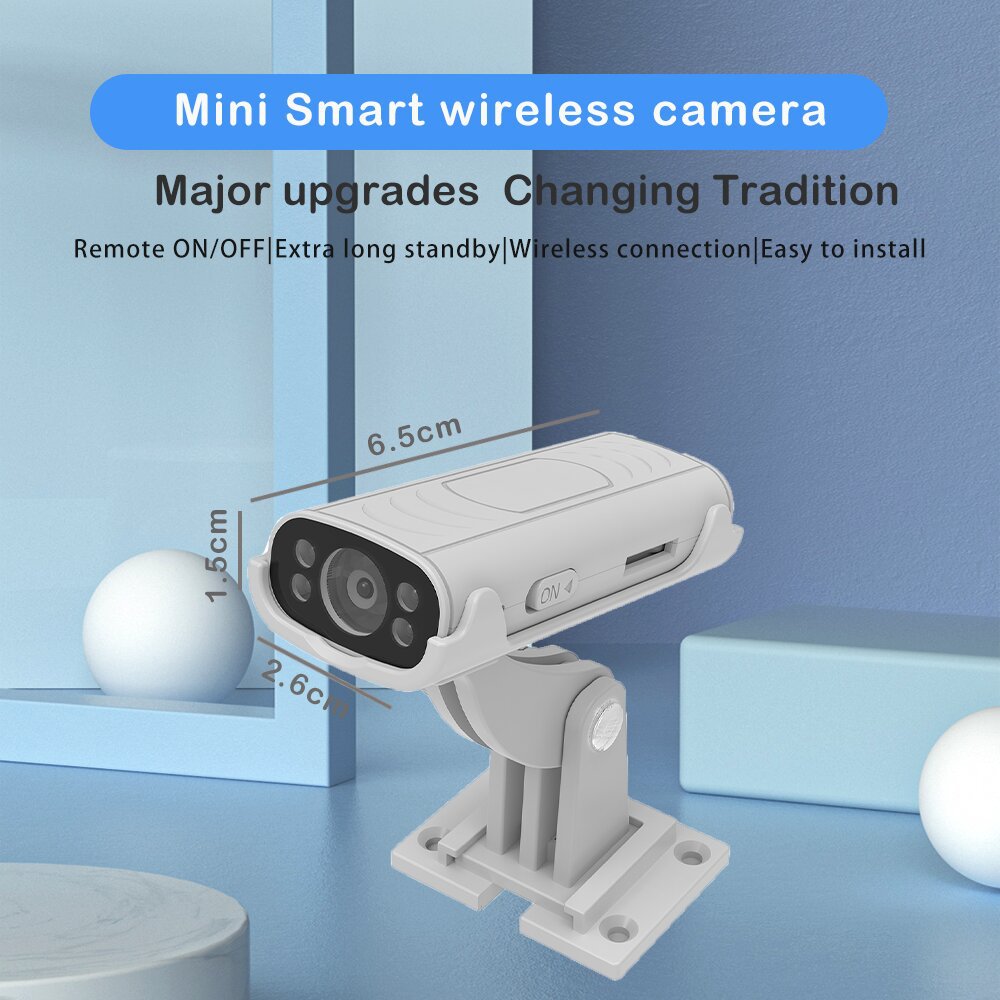 Upgraded version of wireless WIFI home surveillance camera hotel remote ultra high definition night vision wide angle network camera