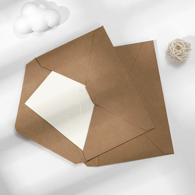 Retro Western 250g Kraft Paper Envelope ins Simple European Art Postcard Business Invitation Envelope