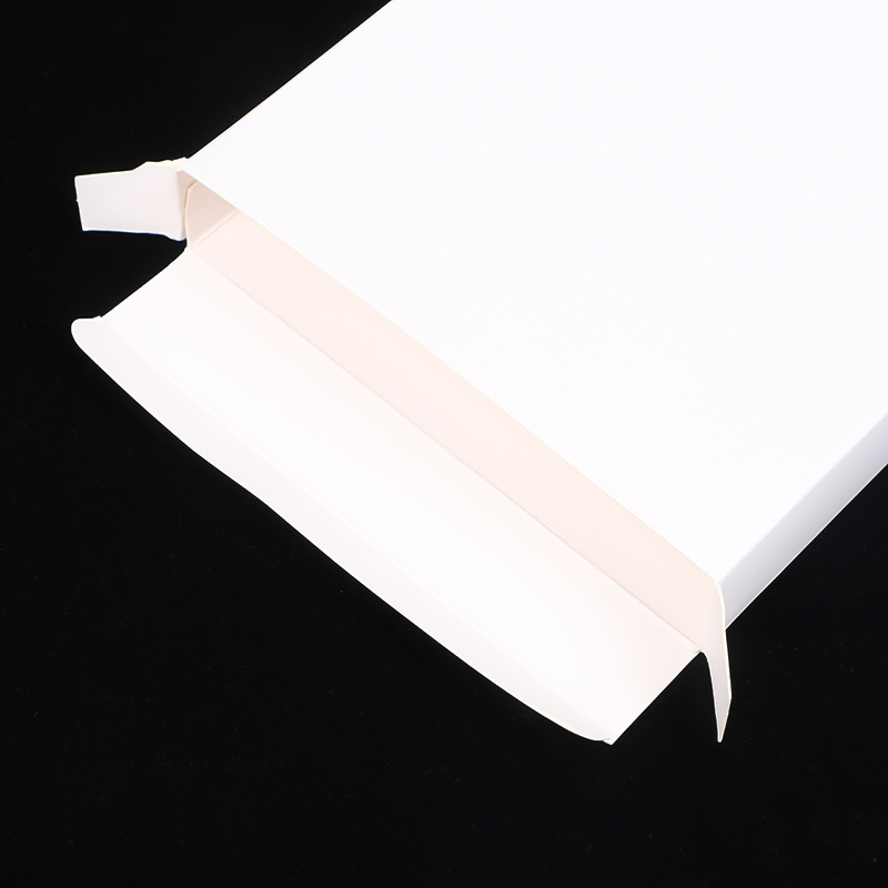 191-200mm universal blank box in stock wholesale 350g white cardboard packing box color printing double plug box printing