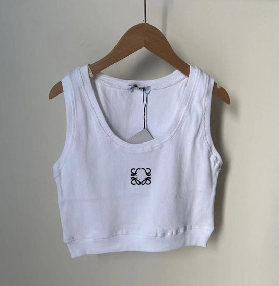 Summer New L Family Thread Embroidered LOGO Comfortable Breathable Street Casual All-match Sexy Vest/Sling