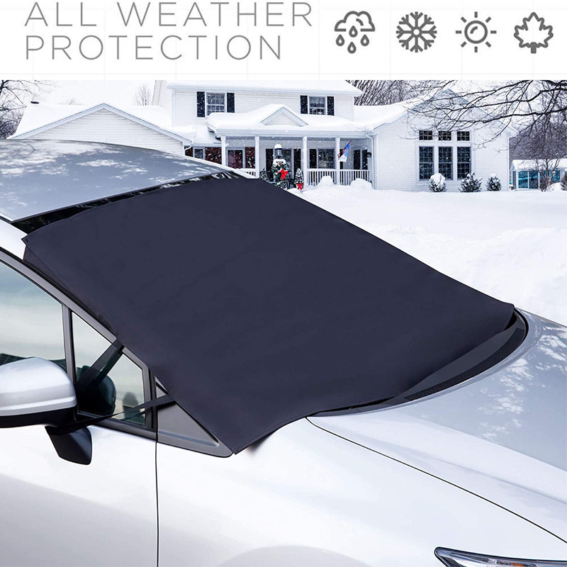 Cross-border Car Oxford Cloth 600d Thickened Snow Shield Sunshade Winter Waterproof Snow and Ice-proof Windshield Car Cover