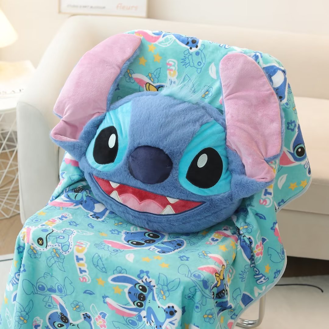 Cartoon Stetson Car Universal Car Waist Pillow Neck Pillow Shoulder Seat Belt Pillow Blanket