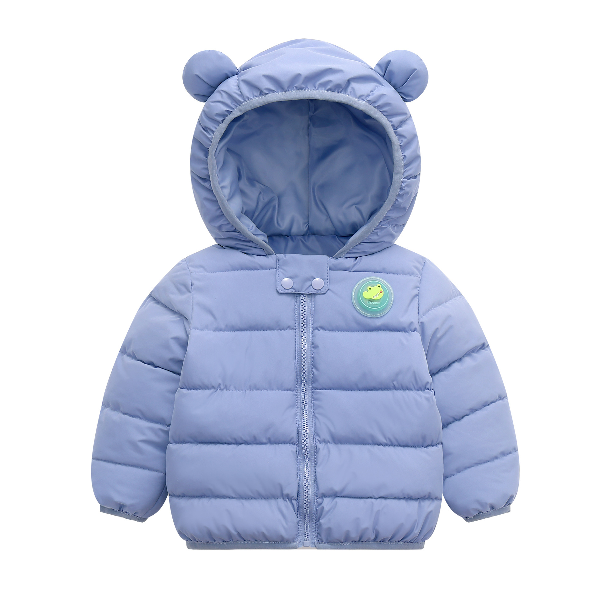 2024 new winter children's flashing light ears cotton-padded jacket children's coat boys and girls baby infant padded cotton-padded jacket