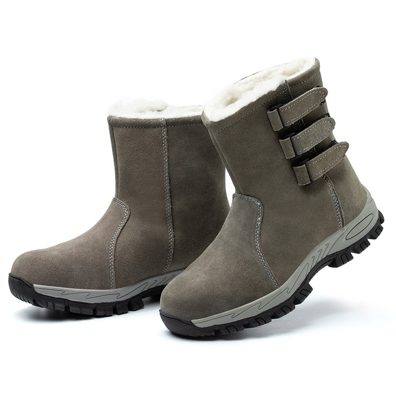 Stivali invernali da lavoro da uomo in cotone con punta in acciaio_voghion.com