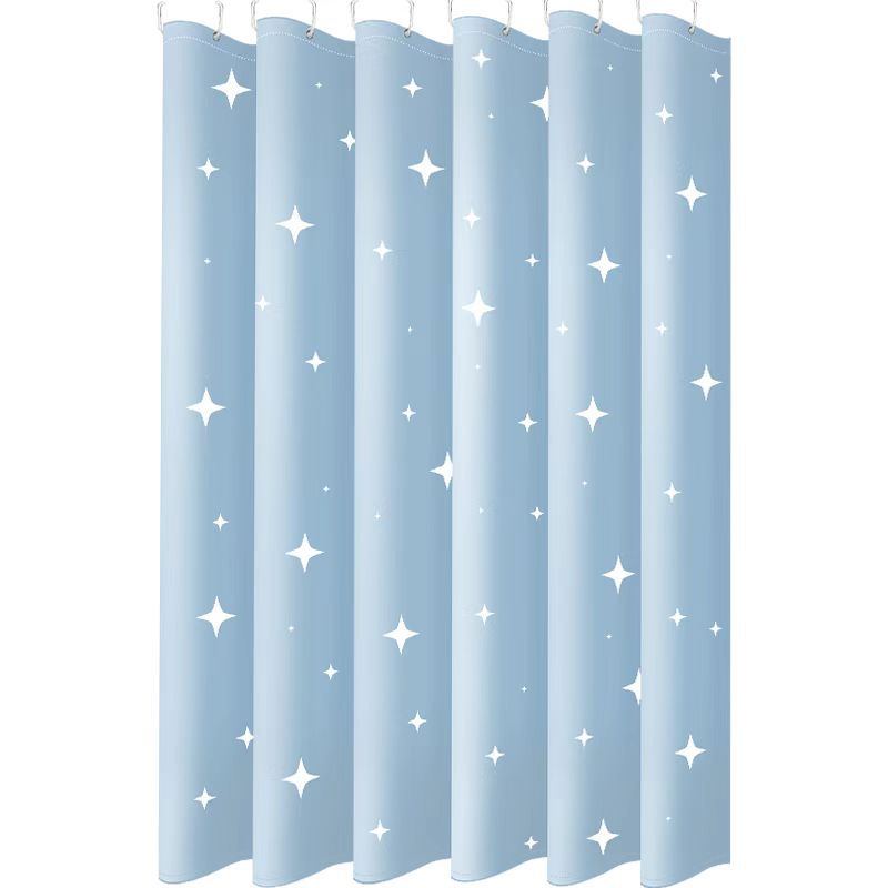 Cross-Border factory direct supply Nordic wind waterproof mildew-proof bathroom shower curtain toilet partition hanging curtain