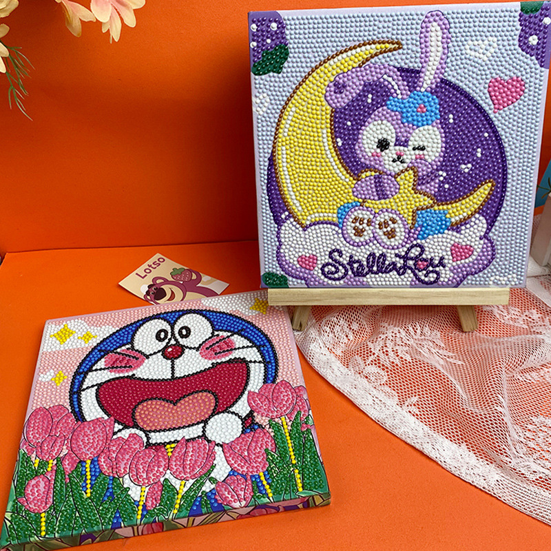 Children's educational toys handmade diamond painting diy Sanrio Kulomi melody strawberry bear diamond painting wholesale
