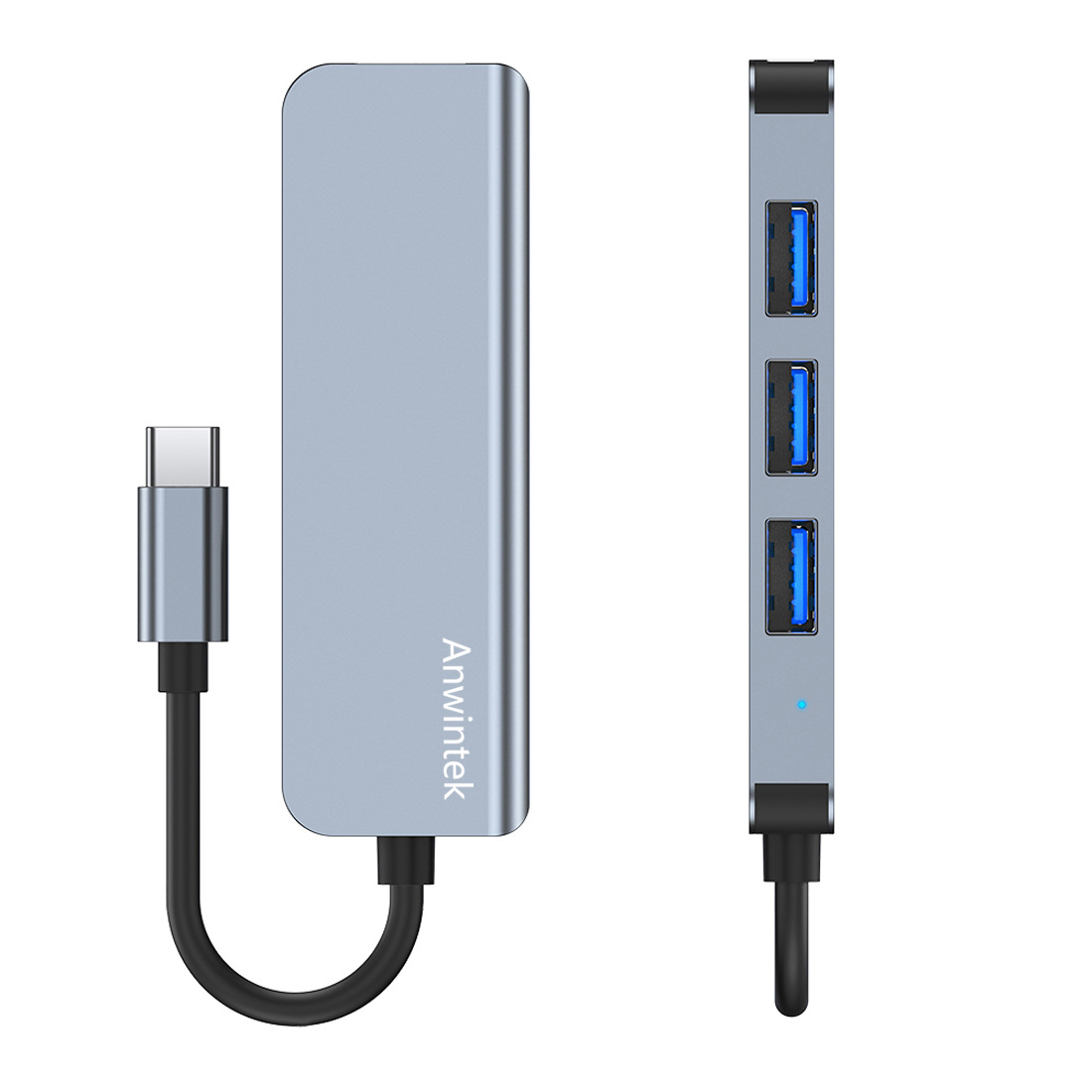 Anwintek TYPE-C USB HUB 4 in one TYPE-C USB3.0 Anyingke HUB1 drag 4