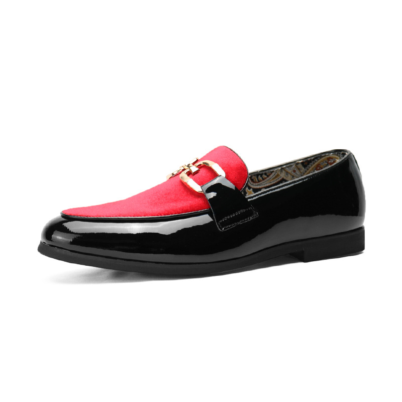 New Tods men's all-match breathable casual men's velvet leather shoes British style slip-on loafers