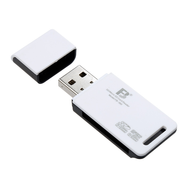 Fb360 デュアルパーパスカードリーダーマイクロ SD ストレージカード TF ツーインワンレコーダー USB コンピュータ USB ドライブメモリリーダー|undefined