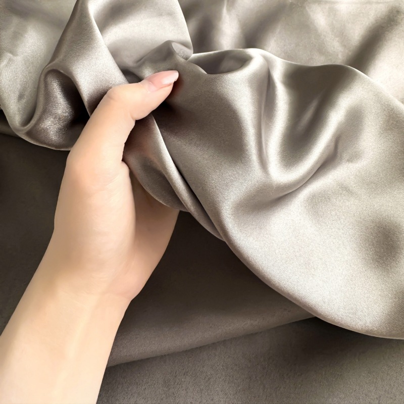 Foreign Trade Cross-border Amazon Ice Silk Bed Cover Solid Color Cool Silk Mattress Protective Cover Non-slip Sade Bedspread Dust Cover