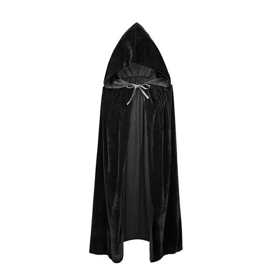 Halloween Cloak Black Adult Cloak Vampire Costume Wizard Demon Death Hooded Golden Velvet Cloak Red