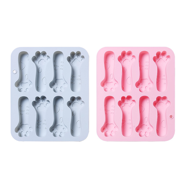 Spot 8 even cat's claw cookie chocolate mold silicone mold cheese stick complementary food grinding stick baking cake mold