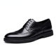 2023 Autumn New carved brogue British Korean style business formal leather shoes men's all-match bridegroom wedding shoes