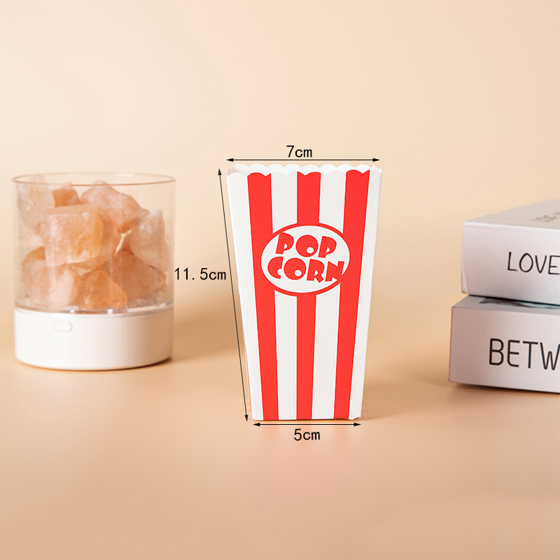 In stock instant popcorn square box disposable food grade paper box wholesale chicken rice flower French fries food packing box