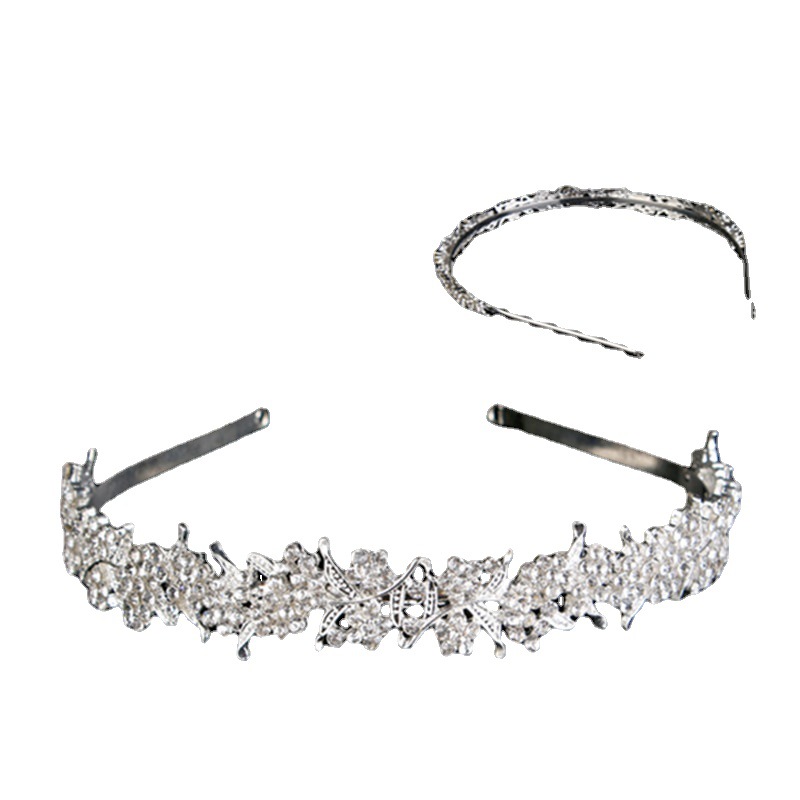 Bridal jewelry headdress Crown rhinestone alloy headband accessories wholesale New Head ring fashion jewelry hair accessories wholesale