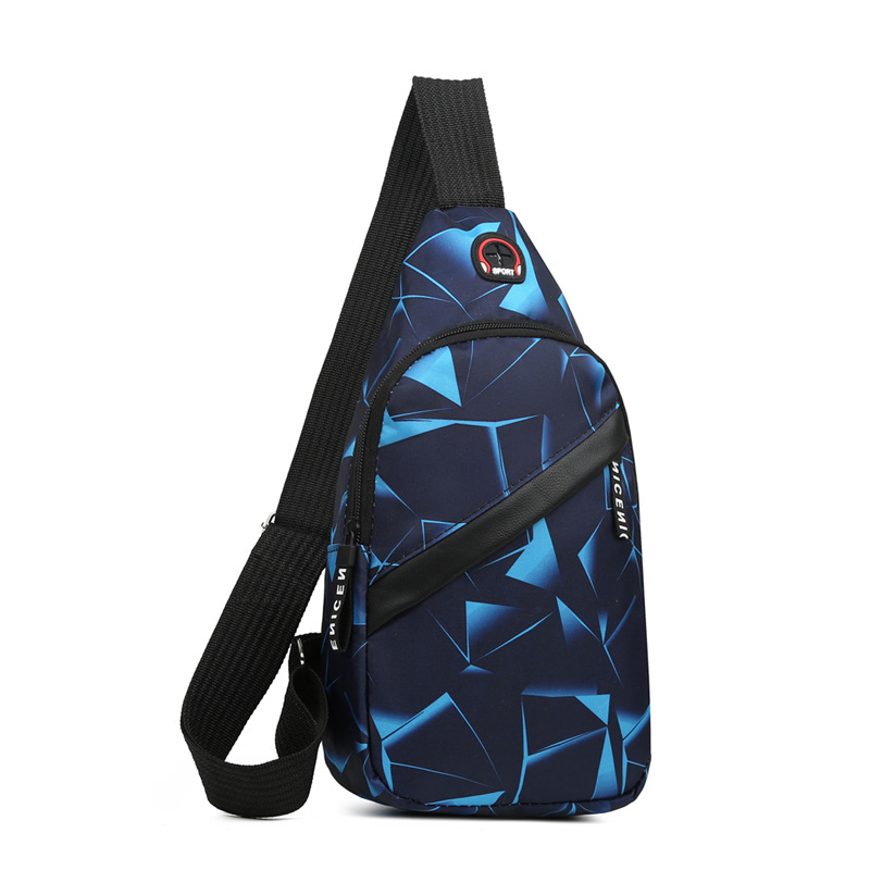 Cross-border Casual Small Chest Bag Men's Oxford Cloth Oblique Bag Men's Multi-layer All-match Large Capacity Shoulder Bag Foreign Trade
