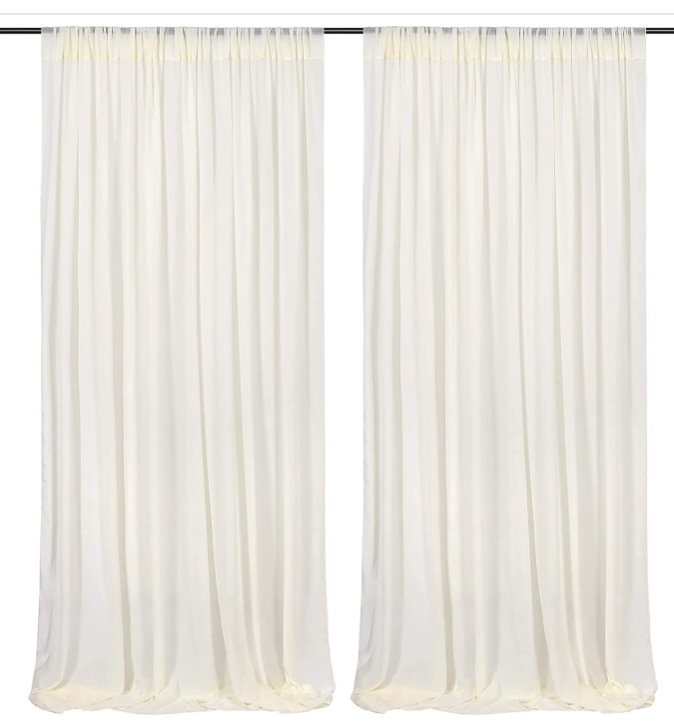 Amazon 100D Chiffon Veil Tulle Curtain Outdoor Wedding Curtain Background Decoration Party Wedding Cloth Veil