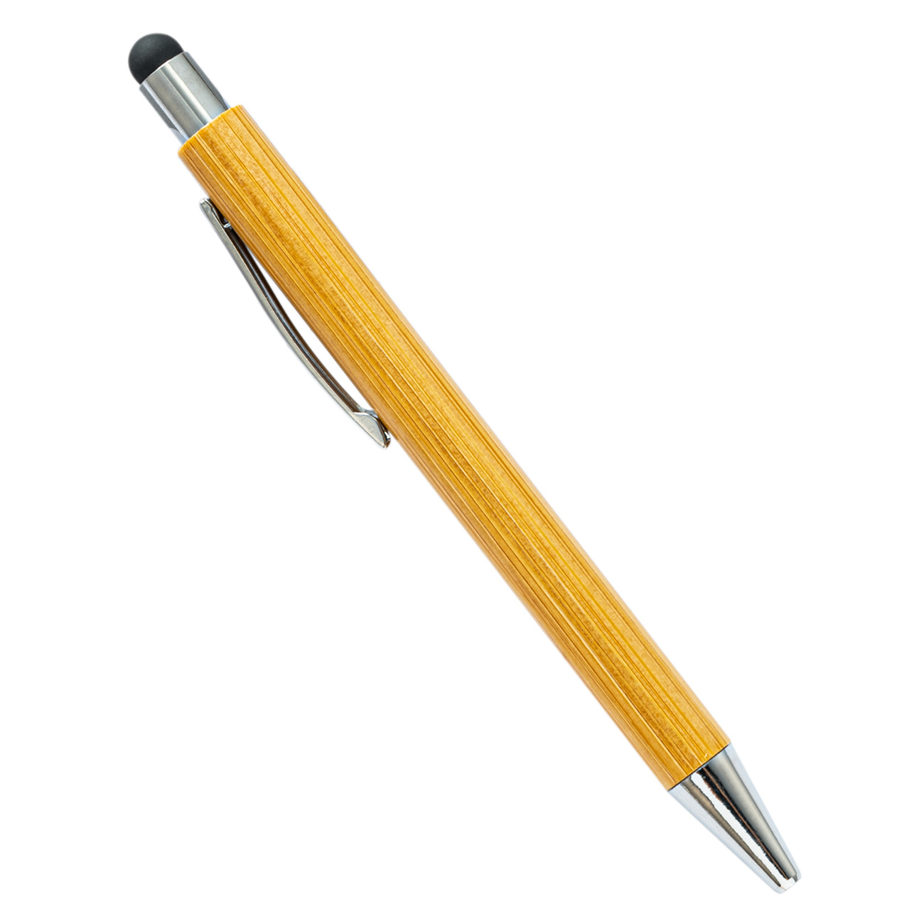 Press touch screen bamboo pen printable logo hotel office student gift advertising Pen Press bamboo pen wholesale