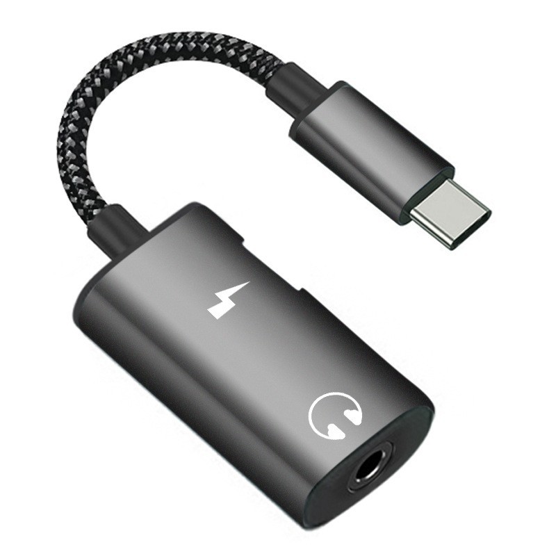 For Huawei Samsung Mobile Phone type-c Headset Adapter Fast Charge Charging Call 2-in -1 Live Converter