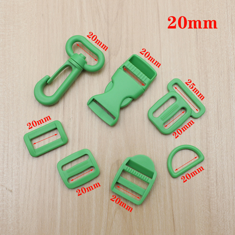 M005-20 Three-gear Buckle Japanese Buckle Adjustable Buckle Sliding Buckle Hualian KAM Backpack Buckle Bag Accessories Plastic Buckle 20mm