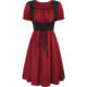 z Amazon Hot Sale Vintage Renaissance Square Collar Short Sleeve dress Victorian Pastoral cosplay Dress