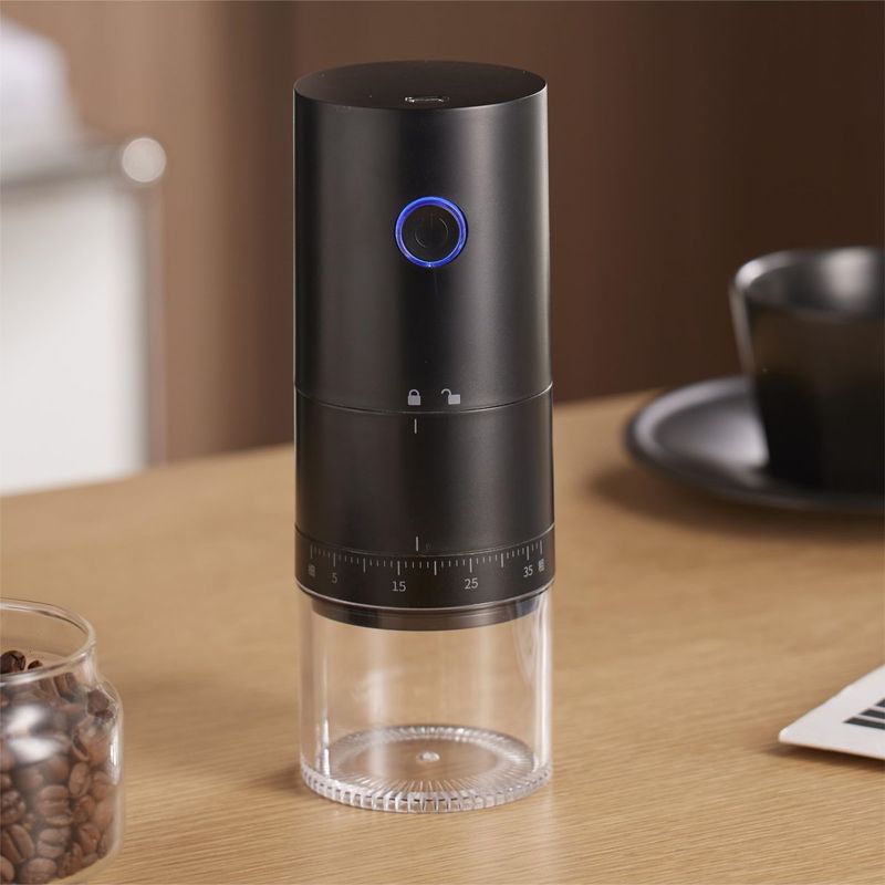 ポータブル電気コーヒーグラインダー屋外充電コーヒーフライス盤ハンドヘルド豆グラインダーキッチン用品|undefined