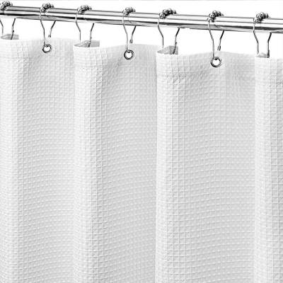 Waffle double-sided waterproof shower curtain thickened mildew-proof curtain bathroom door curtain partition curtain hotel shower curtain water curtain