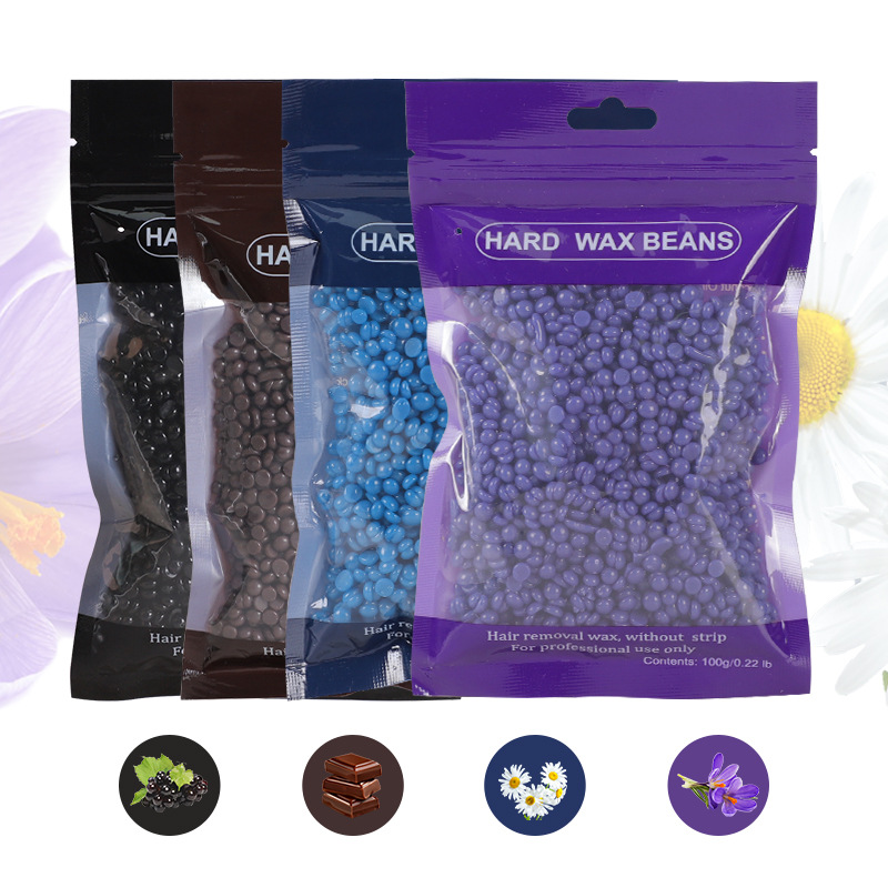 New product Depilatory wax bean 100g bag solid hard wax paper-free wax therapy grain depilatory beeswax hard wax bean