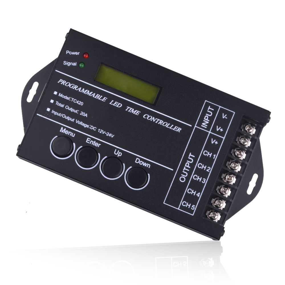 Programmable time controller LED lamp with dimmer TC420