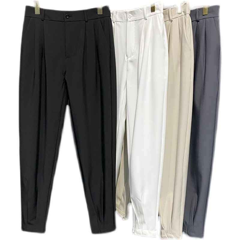Light Mature Style Nine-point Western Pants Men's Summer Thin All-match Legs Harlan Casual Pants Duffy Handsome Men's Small Western Pants