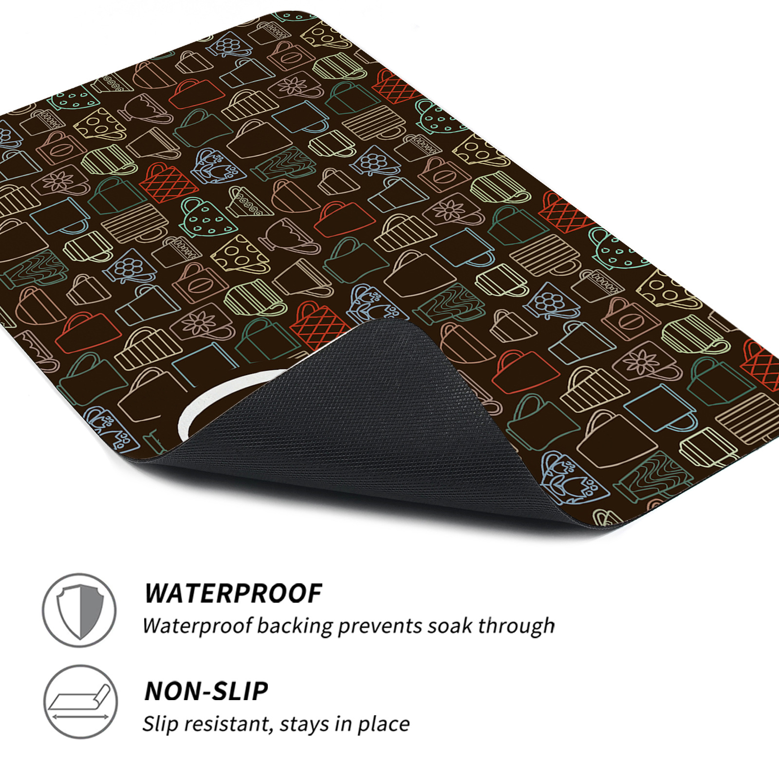 Kitchen Countertop Absorbent Mat Household Kitchenware Drain Mat Bar Heat Insulation Mat Anti-Slip Mat Washstand Drying Mat Coaster