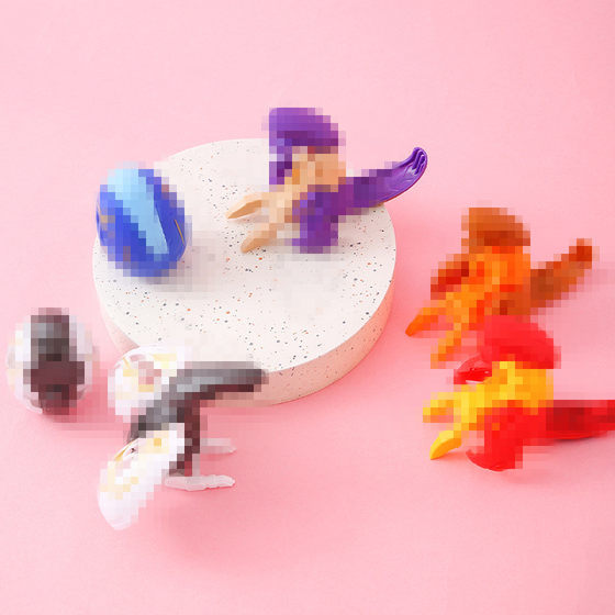 Dinosaur Deformed Toys Deformed Egg Children's Simulation Dragon Egg 6.4cm Gashapon Boy Kindergarten Gift Wholesale