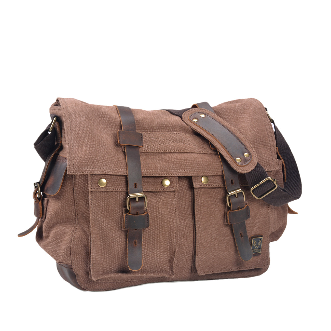 Borsa a tracolla per computer da 17 pollici di grande capacità, borsa a tracolla da uomo in pelle di mucca Crazy Horse, borsa a tracolla retrò europea e americana, borsa casual da scuola_voghion.com