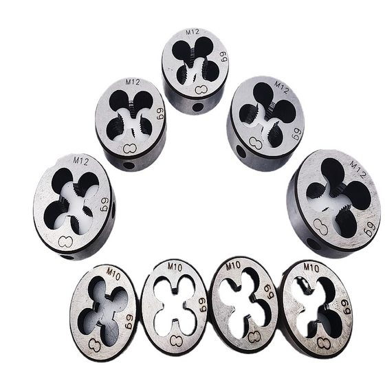 Two-turn thread tool round plate tooth combined with steel hand plate tooth