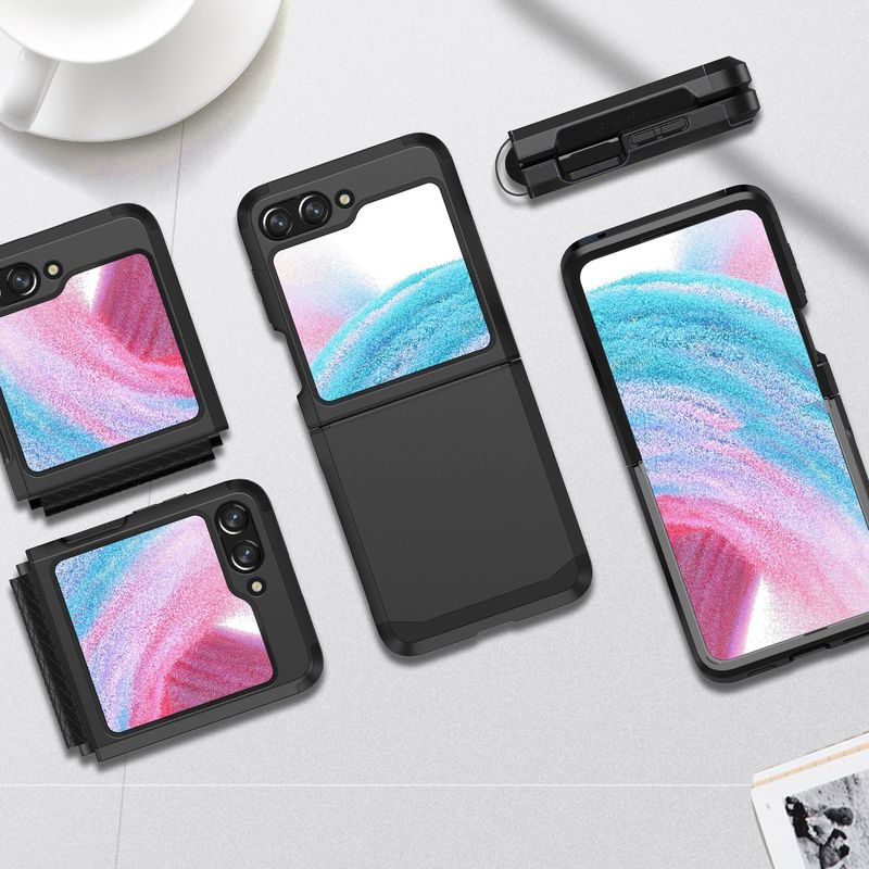 韓国サムスンZ flip6携帯ケースSGP鎧ヒンジ一体衝突色Z flip5/4保護カバーを適用|undefined