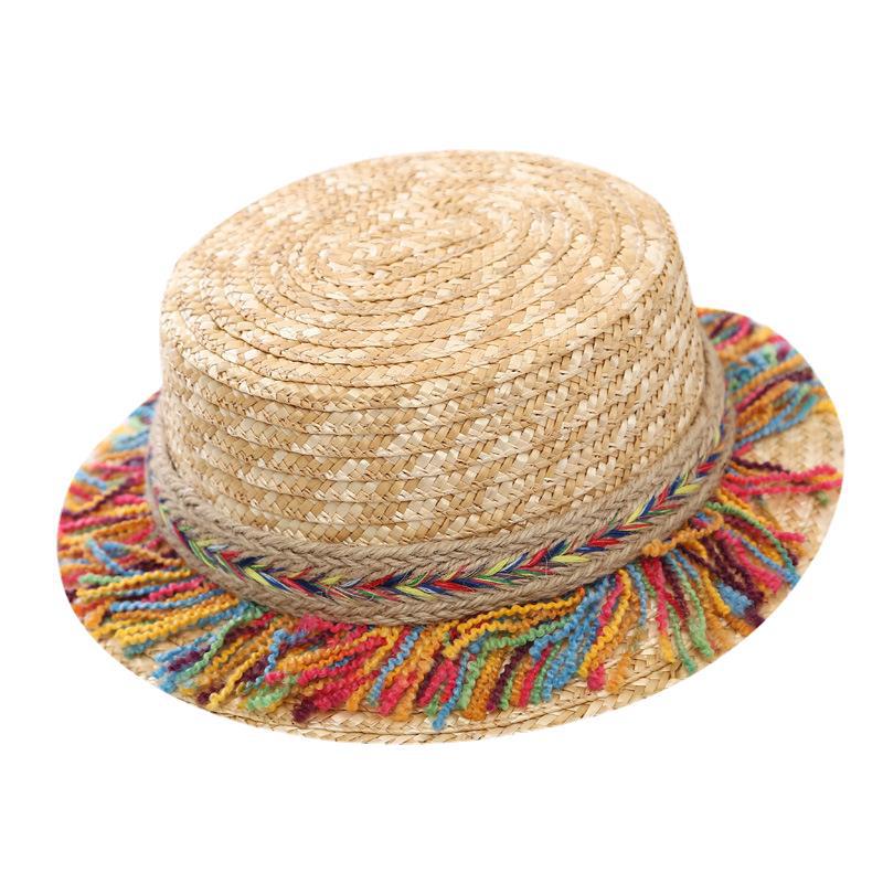 Baby sun hat sunscreen beach summer boys and girls British hat parent hat sunshade straw hat Korean tide wholesale