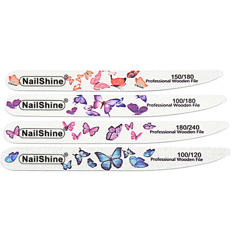 NAIL knife type wood chip color waterproof wear-resistant NAIL file pure white sandpaper file trimming special rubbing thin grinding