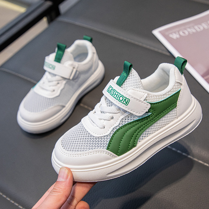 Children's Board Shoes Breathable Men's and Women's Mesh Shoes Summer New Ins Students White Shoes Soft Sole Boys Sports Children's Shoes