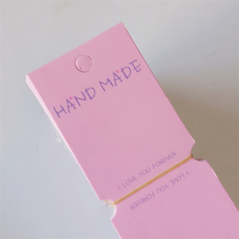 Color hademede Folding Card Paper ~ Kids Adult Sweet Hairpin Haircord Paper Card Headwear Card Hair Accessories Bag