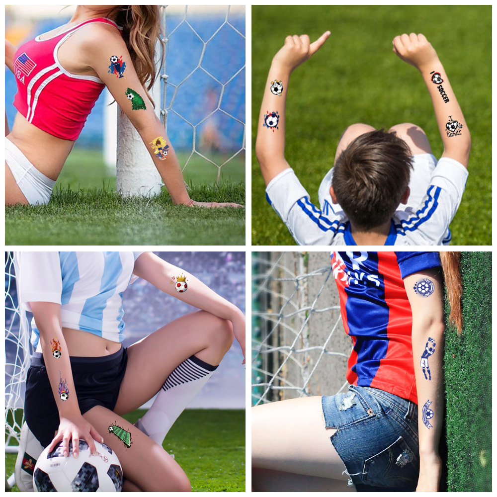 2021 New Children TATTOO Sticker Carnival Football Fans Face Sticker Arm Temporary TATTOO Sticker